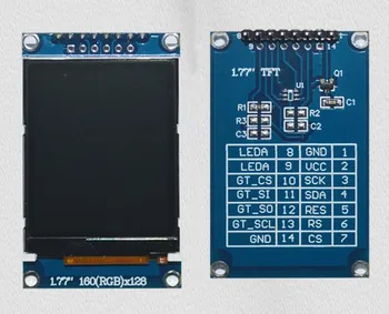 1,77-дюймовый 14-контактный SPI TFT ЖК-дисплей с печатной платой COG ST7735S Drive IC 128 (RGB) * 160