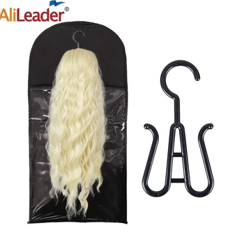 1 Упаковка держателя для наращивания удлиненных волос, сумка для хранения парика с вешалкой, защита от пыли, переноска для хранения в магазине, дорожная сумка для волос в стиле магазина