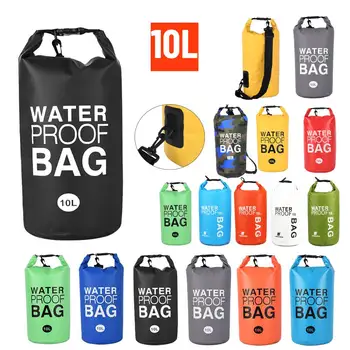 10-литровый водонепроницаемый сухой мешок, легкая дрейфующая сумка для рафтинга, чехол для телефона, плавающие сумки для каякинга, кемпинга, катания на лодках.