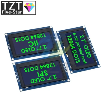 2,7-дюймовый OLED-ЖК-дисплей 128x64 Приводов SSD1327 IIC/SPI/ 8-битный параллельный порт для Arduino