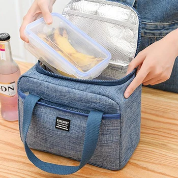 2023 Портативный Новый Термоизолированный Ланч-бокс, сумка-холодильник, сумка для Бенто, Контейнер для ужина, Сумки для хранения школьной еды