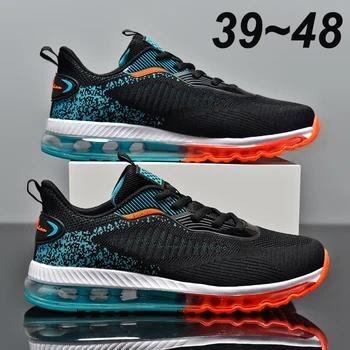 39 ~ 48 Дизайнерская мужская обувь для прогулок на воздушной подушке 2023 года, брендовые кроссовки с теннисной корзиной для мужчин, повседневная обувь для бега