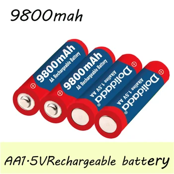 4 ~ 24 шт./лот Аккумуляторная батарея типа АА 9800 мАч 1,5 В Новая Щелочная Аккумуляторная батарея для Детекторов дыма, Электрических игрушек и многого другого.