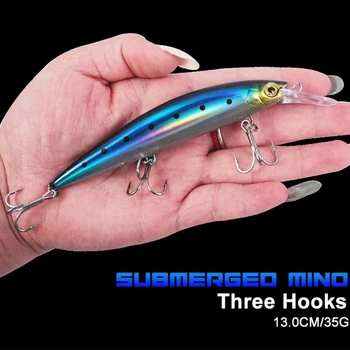 5-дюймовые рыболовные приманки, жесткая приманка, искусственные воблеры, пластиковые 3D-глаза гольяна
