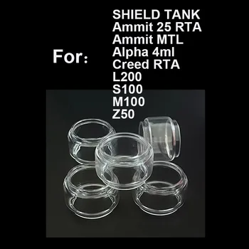 5ШТ Стеклянная трубка Bubble Fat для L200 S100 M100 Z50 SHIELD Tank CREED Ammit 25 RTA Ammit MTL Alpha Mini Glass Tank
