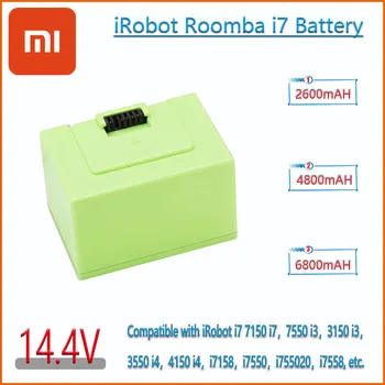 6800 мАч 14,4 В i7 Батарея Замена для iRobot Roomba e и i Серии i7 + e5 7150 7550 i3 3150 i3 + 3550 i4 4150 i4 + 4624864