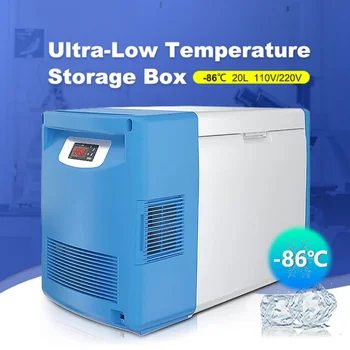 -86 ℃ / 20Л Ящик для хранения при сверхнизкой температуре Ultra Congelador Портативный лабораторный морозильный мини-холодильник