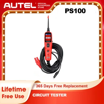 Autel PowerScan PS100 Автоматическая электрическая цепь AVO Метр Комплект датчиков 12 В/24 В Тестер цепи Диагностический инструмент автомобильной системы