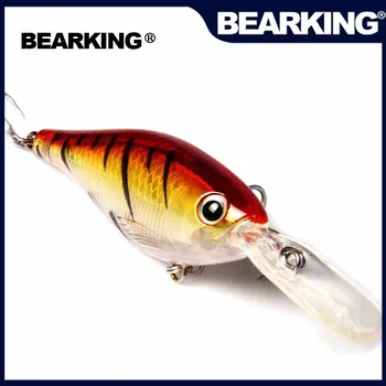 Bearking 5 шт./лот рыболовные приманки minnow quality professional shad 8 см/14 г глубина 2-4 м воблер popper shad