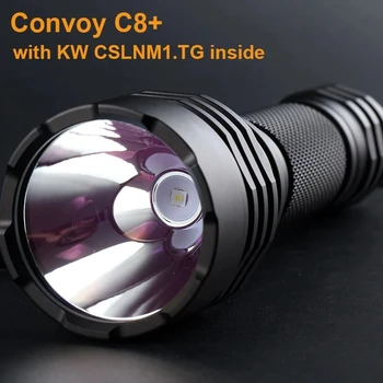 Convoy C8 + KW CSLNM1.Светодиодный фонарик TG, 4 режима / 12 режимов, фонарик с питанием от 18650, фонарь для кемпинга, аварийный фонарь на открытом воздухе