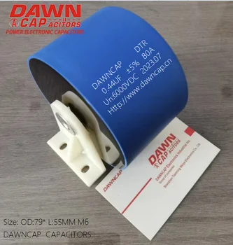 DAWNCAP DTR 0,44 МКФ 6000 В постоянного тока 80A Высоковольтный резонансный нагреватель, огнестойкий высоковольтный конденсатор