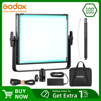 GODOX LDX50R /50BI LDX100R /100BI RGB Полноцветная Заполняющая Светодиодная панель для Видеосъемки Поддерживает Управление приложением для Видеосъемки в реальном времени