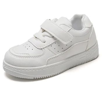 Kruleepo/ Детская Легкая Белая обувь для маленьких девочек и мальчиков, Дышащая Повседневная обувь, Уличные Нескользящие Спортивные Кроссовки для бега