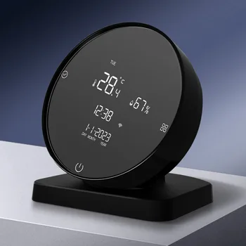 Tuya WiFi Датчик температуры и влажности Умный гигрометр для помещений Термометр С ИК-пультом дистанционного управления Поддержка Alexa Google Home