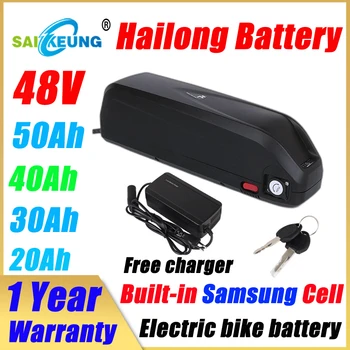 Аккумулятор для электрического велосипеда Hailong 48v 20ah 15ah 20ah 30ah 40ah 50ah Bafang 500w 1000W 2000W E Bike Accu 13s5p Литий-ионный Аккумулятор