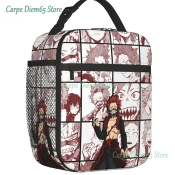 Аниме-коллаж Киришима Эйдзиро, изолированная сумка для ланча для путешествий в лагере 