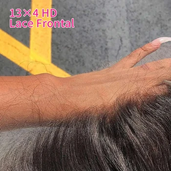 Бразильская Объемная волна Real Swiss HD 13x4 Фронтальная Свободная Часть Натуральный Черный 100% Человеческие Волосы Remy