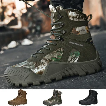 Брендовые мужские ботинки, тактические военные ботинки, походные ботинки, зимняя обувь, тактические армейские ботинки для десанта, большие размеры