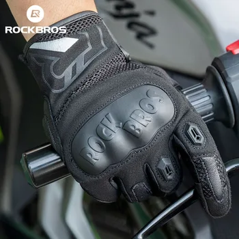 Велосипедные перчатки ROCKBROS Лето Осень Дышащие мотоциклетные перчатки Противоударные велосипедные перчатки Мотоциклетные перчатки с сенсорным экраном