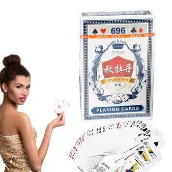 Водонепроницаемый Набор Игральных Карт Тренд 54шт Колода Покера Легко Перетасовывается Инструмент Для Фокусов Magic Poker Box Настольная Игра