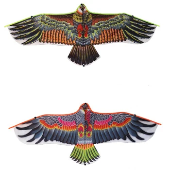 Воздушный змей Eagle длиной 1,1 м с 30-метровой кайтовой леской, детские воздушные змеи Flying Bird, уличные игрушки