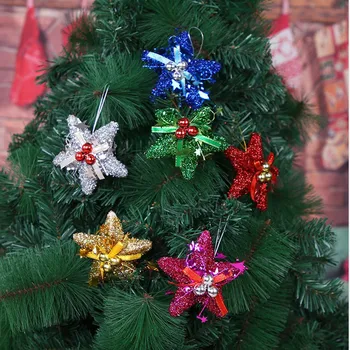 Гирлянда для камина, Рождественская елка, Рождественское украшение, Украшение для домашней вечеринки, Висящие в темноте стеклянные бусины #25