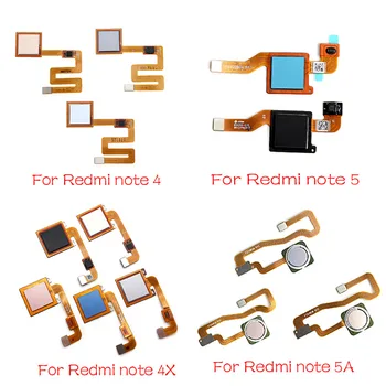Датчик отпечатков пальцев Клавиша Возврата Домой Кнопка Меню Гибкий Ленточный Кабель Для Xiaomi Redmi Note 4 4X5 5A Pro Замена Деталей