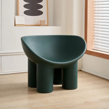 Дизайнерское кресло для макияжа, Современный Удобный напольный пластиковый стул для отдыха на открытом воздухе, белый Fauteuils De Salon Furniture