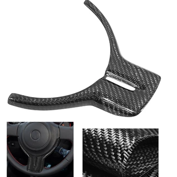 Для Toyota GT86 Subaru BRZ 2012-2016, автомобильное снаряжение, Накладка на рулевое колесо из настоящего углеродного волокна, наклейка, комплект для украшения полосы