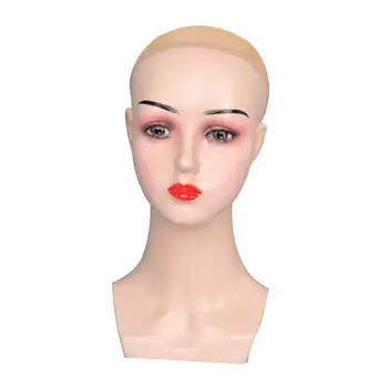 Женская Лысая голова манекена, профессиональная многофункциональная модель для демонстрации париков для изготовления париков, ожерелья, шиньонов, шляп, очков