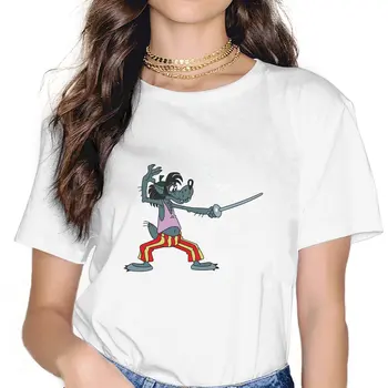 Женская футболка HA Nu Pogodi Hare Wolf с аниме рисунком унисекс, футболка с круглым вырезом из полиэстера Harajuku