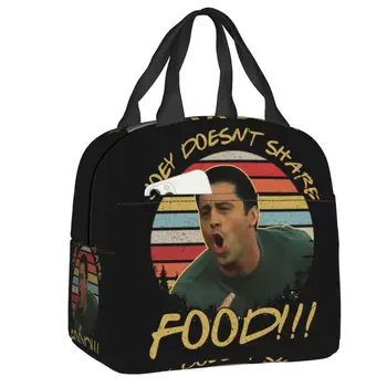 Забавный Джоуи Мем Друзья Изолированная сумка для ланча для женщин Теплый кулер Термосумка для ланча Детская Школьная еда Контейнер для пикника Сумка