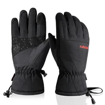 Зимние водонепроницаемые лыжные нескользящие перчатки с сенсорным экраном, Ветрозащитные Спортивные мотоциклетные велосипедные флисовые теплые перчатки для сноуборда, женщины, Мужчины