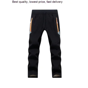 Зимние Теплые Детские Походные брюки с утепленной флисовой подкладкой, водонепроницаемые Зимние брюки для девочек и мальчиков, для кемпинга, Треккинга
