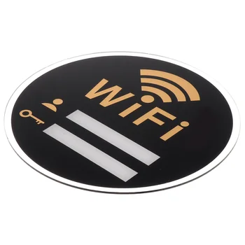 Изысканный акриловый знак Wi-Fi Полезная наклейка на стену Акриловое напоминание о практическом пароле Wi-Fi Акриловое напоминание (15x15 см)