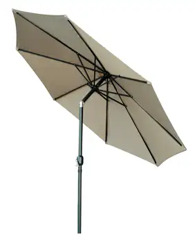 Инновации торговой марки 10 ' Tilt Crank Market Patio Umbrella, Tan