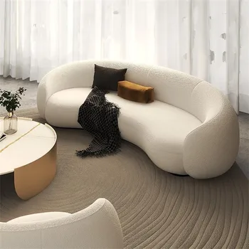 Итальянский изогнутый диван Роскошного дизайна, мебель для дома на заказ, диваны для гостиной