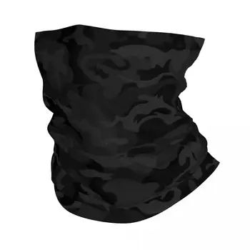 Камуфляжная черная военная камуфляжная шейная гетра для женщин и мужчин, Ветрозащитная Зимняя Бандана, шарф для велоспорта