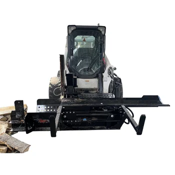 Китай, Одобренный CE Автоматический комбайн для раскалывания дров, оборудование для раскалывания дров с бортовым поворотом, оборудование для обработки дров Skidsteer