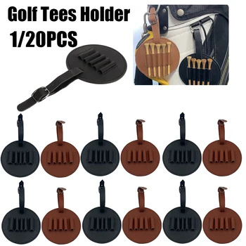Кожаная переноска для футболки для гольфа, круглая сумка для футболки для гольфа, сумка с зажимом для ремня, сумки для хранения футболок для гольфа, Портативное оборудование для тренировок для гольфа.