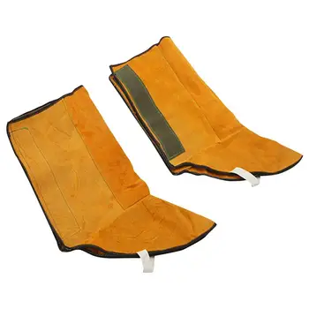 Кожаные Огнестойкие Кожаные сварочные накладки, защитный ботинок, Огнестойкая защита для ног, инструмент для сварки