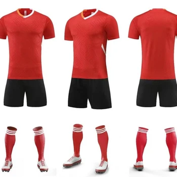 Комплекты футбольной формы из 100% полиэстера с принтом клуба команды, мужская футбольная одежда, комплект джерси
