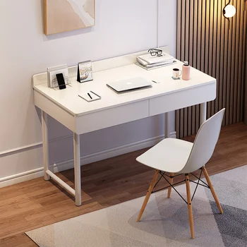 Компьютерный стол Домашний Настольный Офисный стол с выдвижным ящиком Простой современный письменный стол для девочки в спальне, для учебы, для студентов