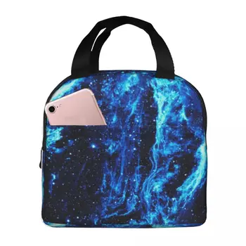 Космическая Звездное Небо Светлячок Термоизолированная сумка для ланча Изолированная сумка для бенто Контейнер для еды Сумка для еды Большая сумка для ланча Школьный