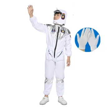 Костюмы для ролевых игр мальчиков и девочек-астронавтов, детский фантазийный костюм астронавта для космических путешествий