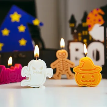 Креативная Ароматерапевтическая Свеча в форме Призрака на Хэллоуин, Украшение для дома, Рождественский Подарок