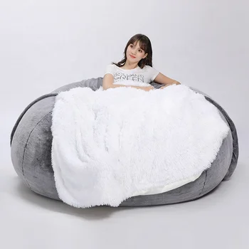 Кресло-мешок из ткани Bejirog, гигантский диван-погремушка, мебель для взрослых и детей, сумка-мешок king size