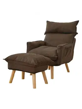 Кресло с откидной спинкой для спальни, балкона, домашнего отдыха, спинка для сна, обеденный перерыв, раскладной диван-кресло