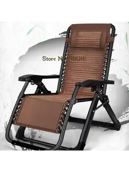 Кресло с откидной спинкой, складной стул для обеденного перерыва, Переносное кресло для сна пожилых людей, спальное кресло для отдыха на домашнем балконе, спинка для счастливого лета