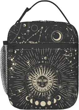 Ланч-бокс Sun and Moon Mystic Goth Witchy, Многоразовые изолированные сумки, Термосумка для ланча, термоохладитель для мужчин, женщин, работы, офиса, пикника